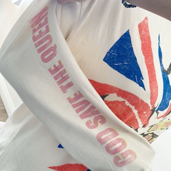 Daydreamer Sex Pistols Anarchy in the UK Long Sleeve Oversize Tee - Picture 4 of 10